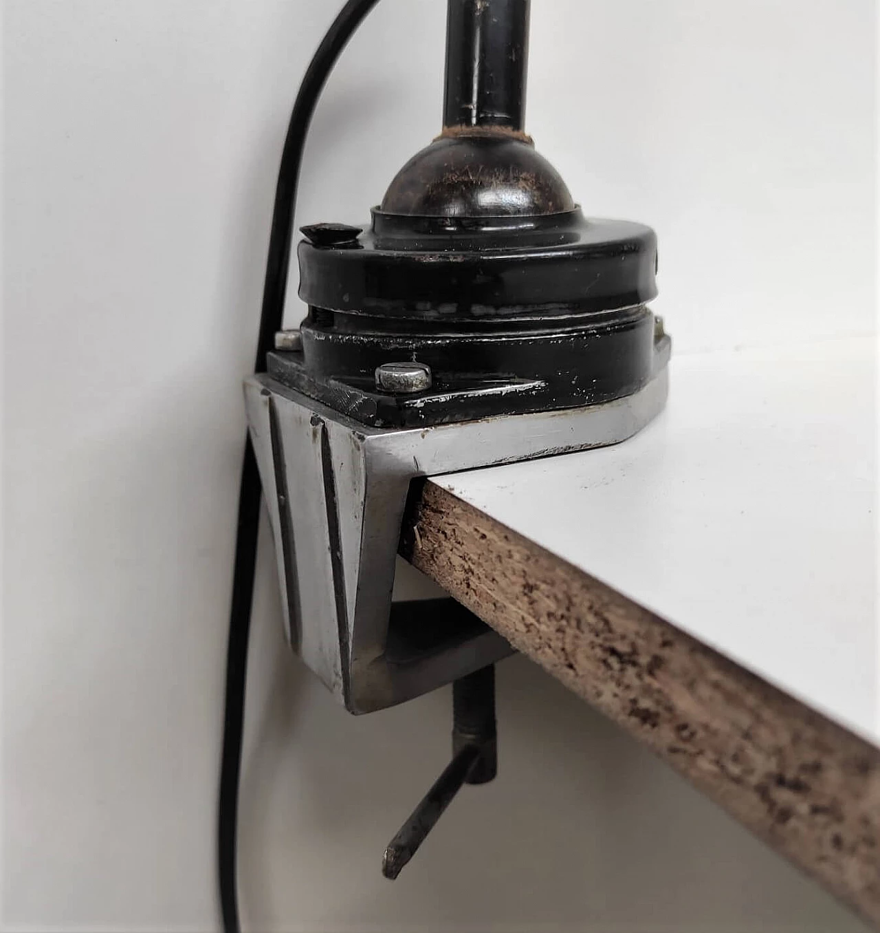Lampada da scrivania con morsetto, anni '40 1267523