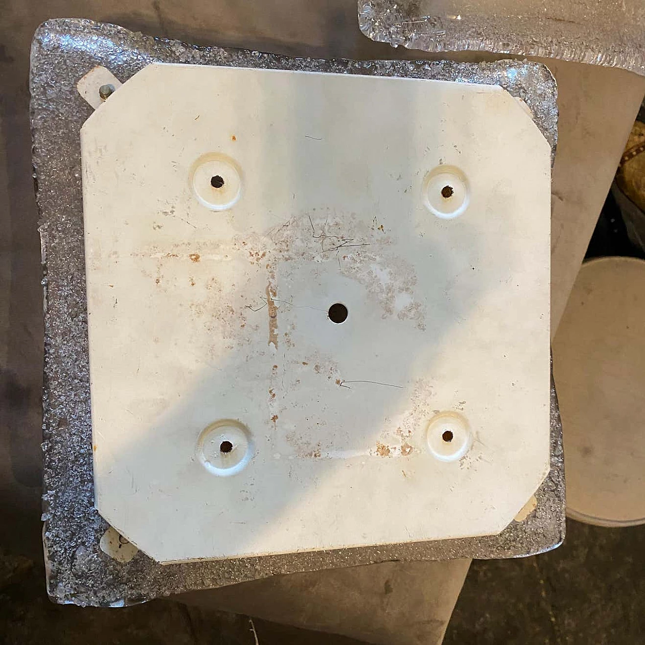 Coppia di appliques Space Age in vetro di Murano e metallo di Mazzega, anni '70 1267710