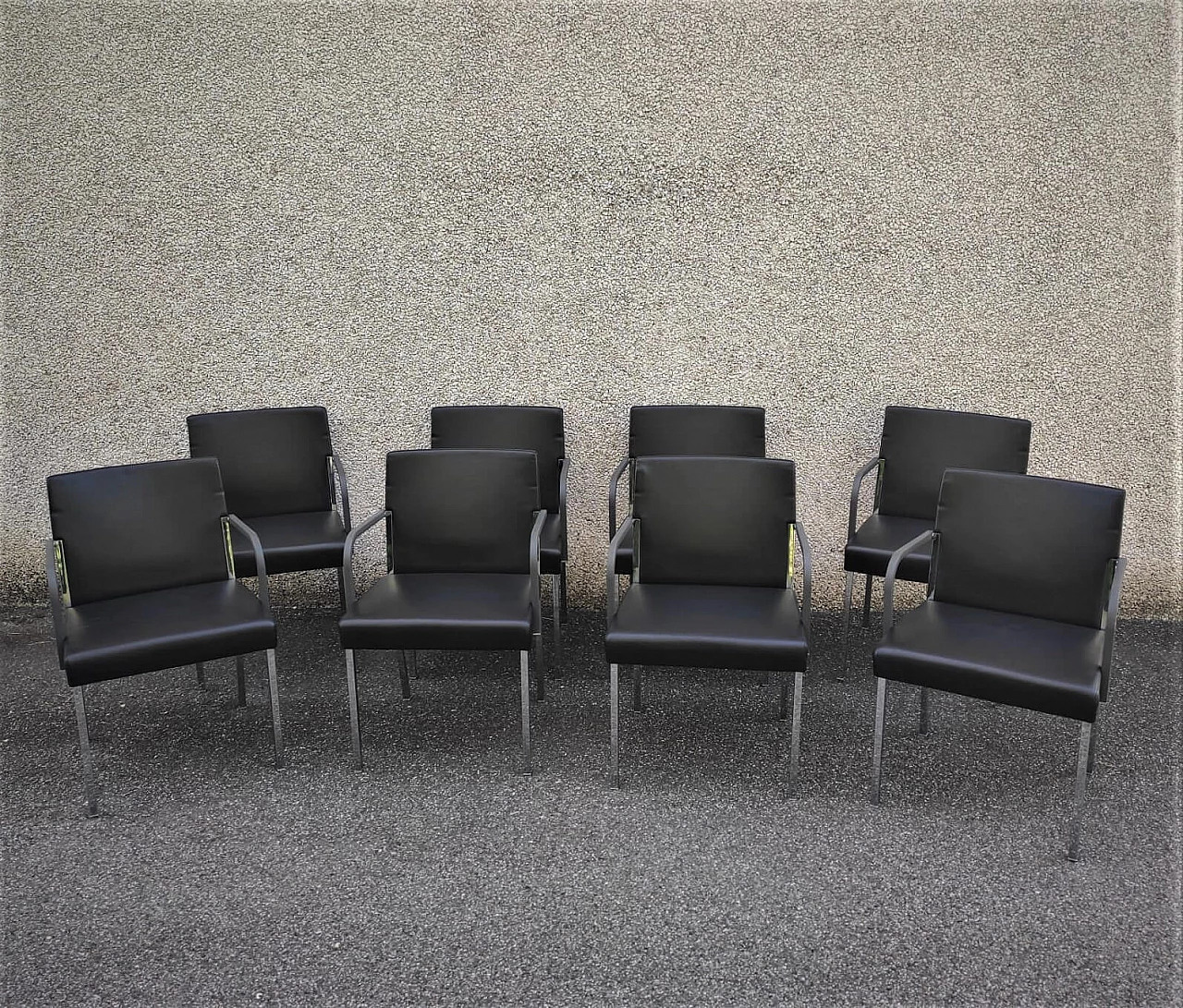 8 Sedie con braccioli di Moroso, anni '80 1267811