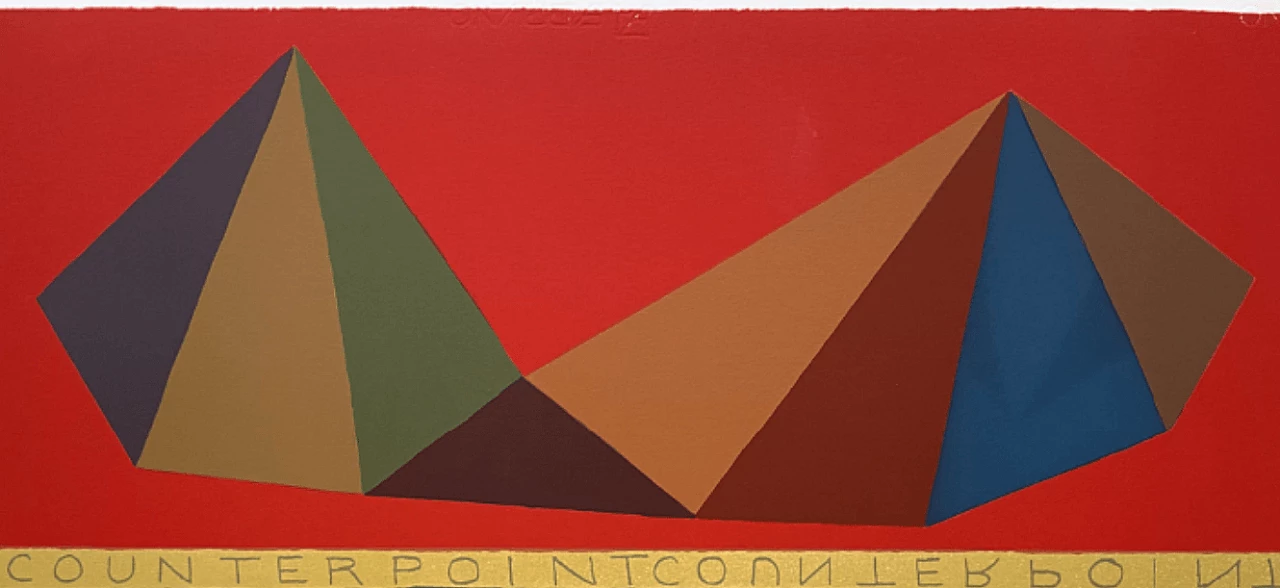 Serigrafia a 28 battute Counterpoint di colore di Sol Lewitt, 1986 1267860