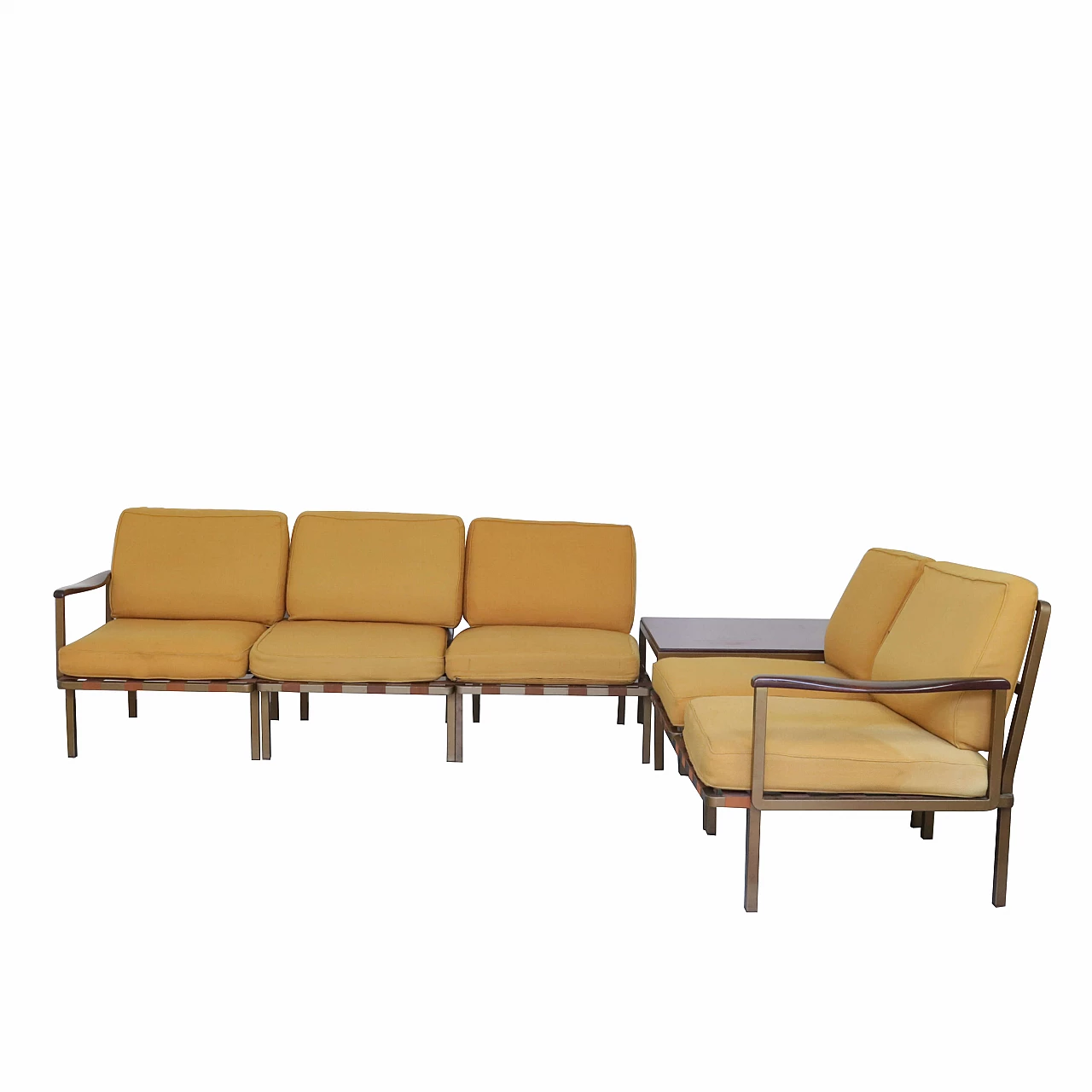 5 Armchairs P24 and a small table T68 by Osvaldo Borsani for Tecno 1268207