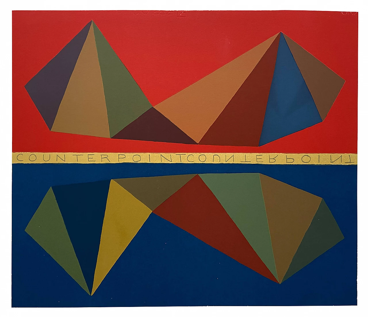 28-colour silkscreen Counterpoint by Sol Lewitt, 1986 1268217