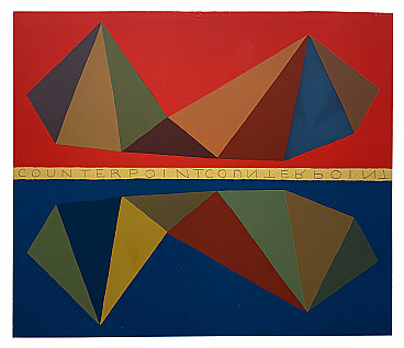 28-colour silkscreen Counterpoint by Sol Lewitt, 1986