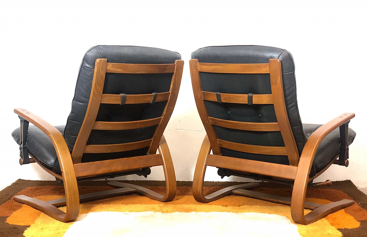 Pair of Exclusive Westnofa armchairs, 70s 1268314
