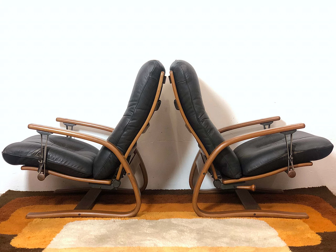 Pair of Exclusive Westnofa armchairs, 70s 1268315