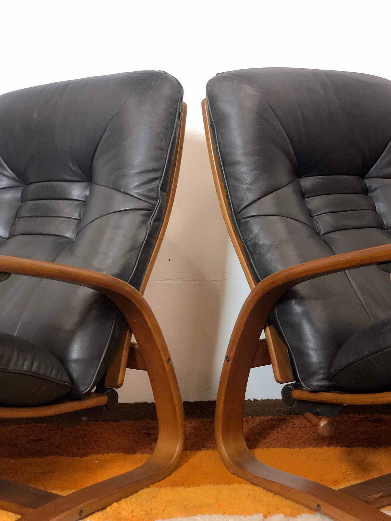 Pair of Exclusive Westnofa armchairs, 70s 1268317