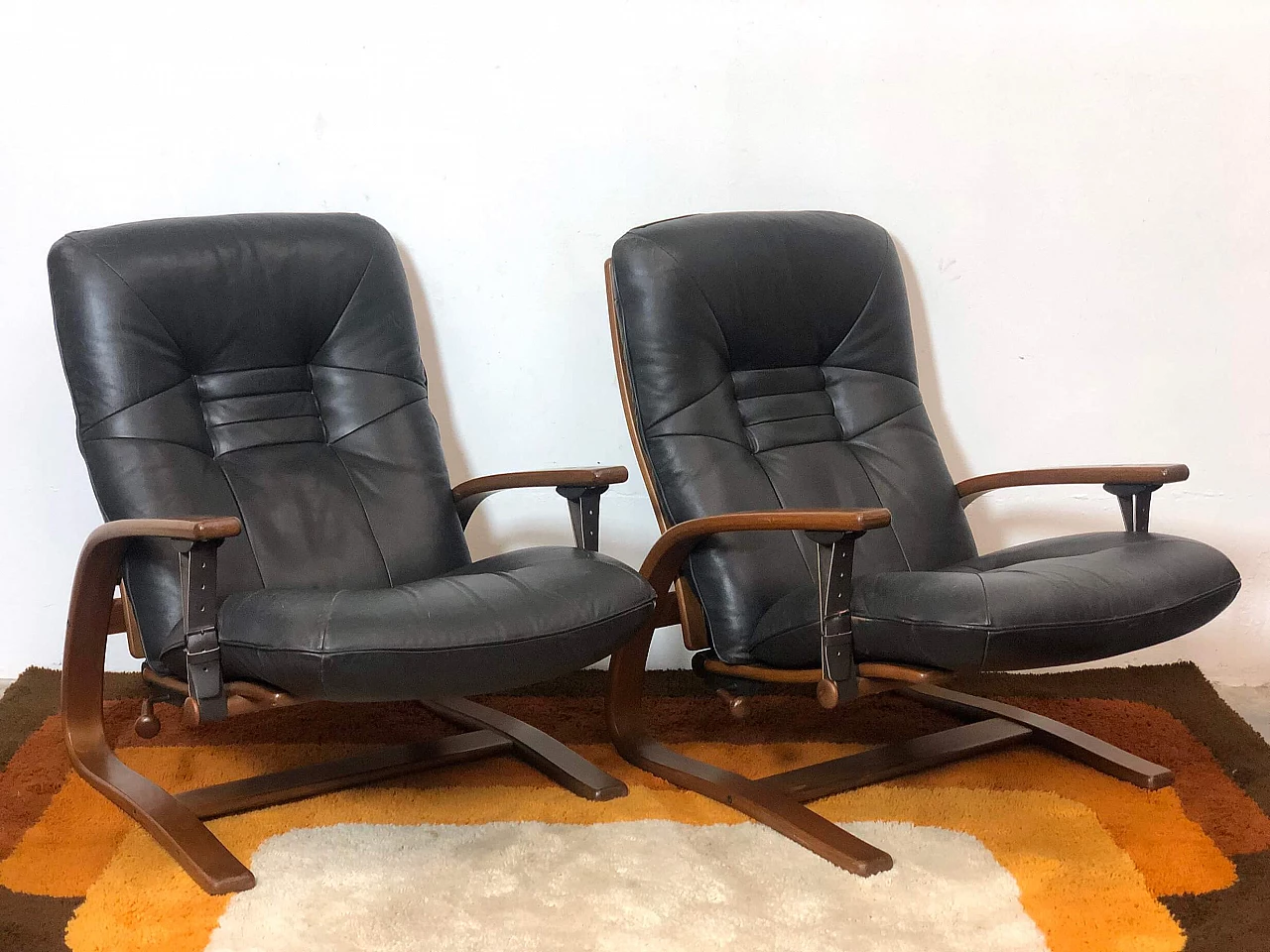 Pair of Exclusive Westnofa armchairs, 70s 1268321