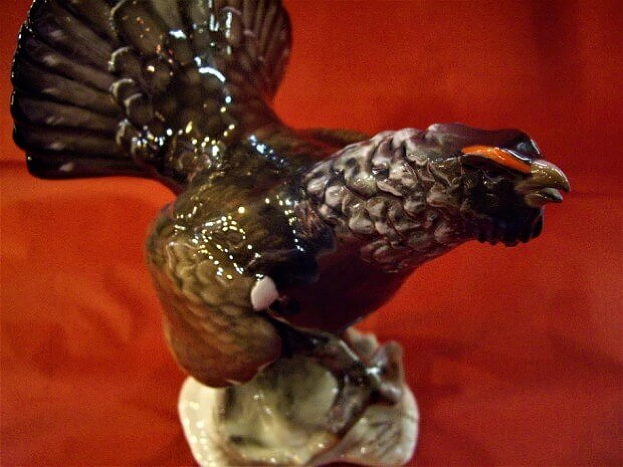 Sculpture of a grouse in porcelain by F. Heidenreich for Rosenthal, 60s 1268354