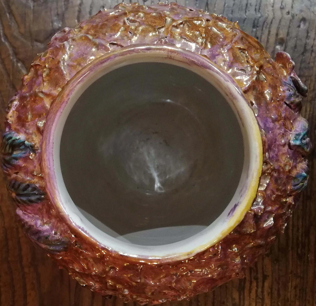 Iridescent vase in ceramic, 20s 1268383