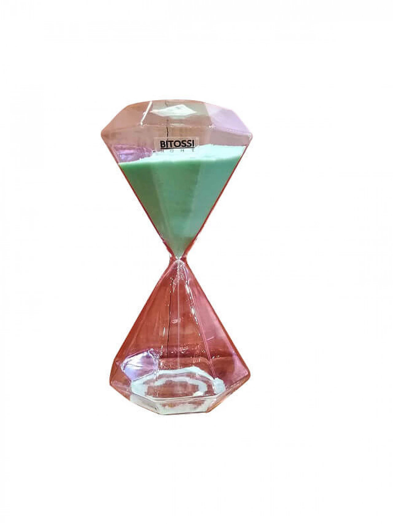 Clessidra da 30min in vetro con sabbia verde acqua di Bitossi 1268829