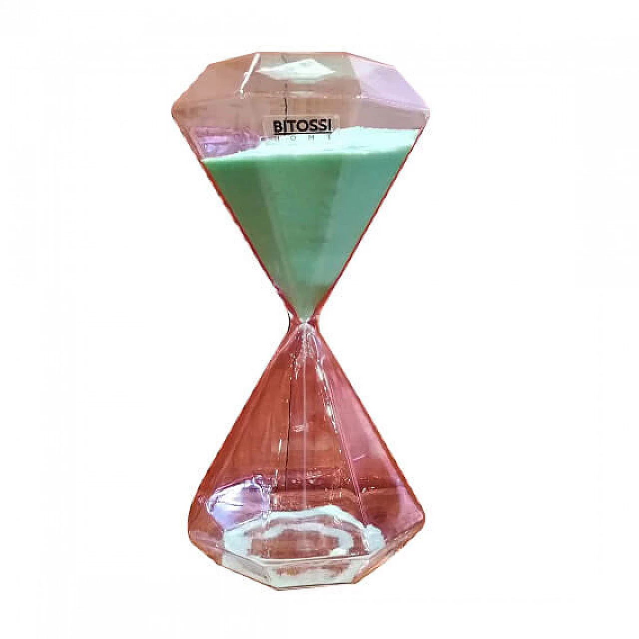 Clessidra da 5min in vetro con sabbia verde acqua di Bitossi 1268839