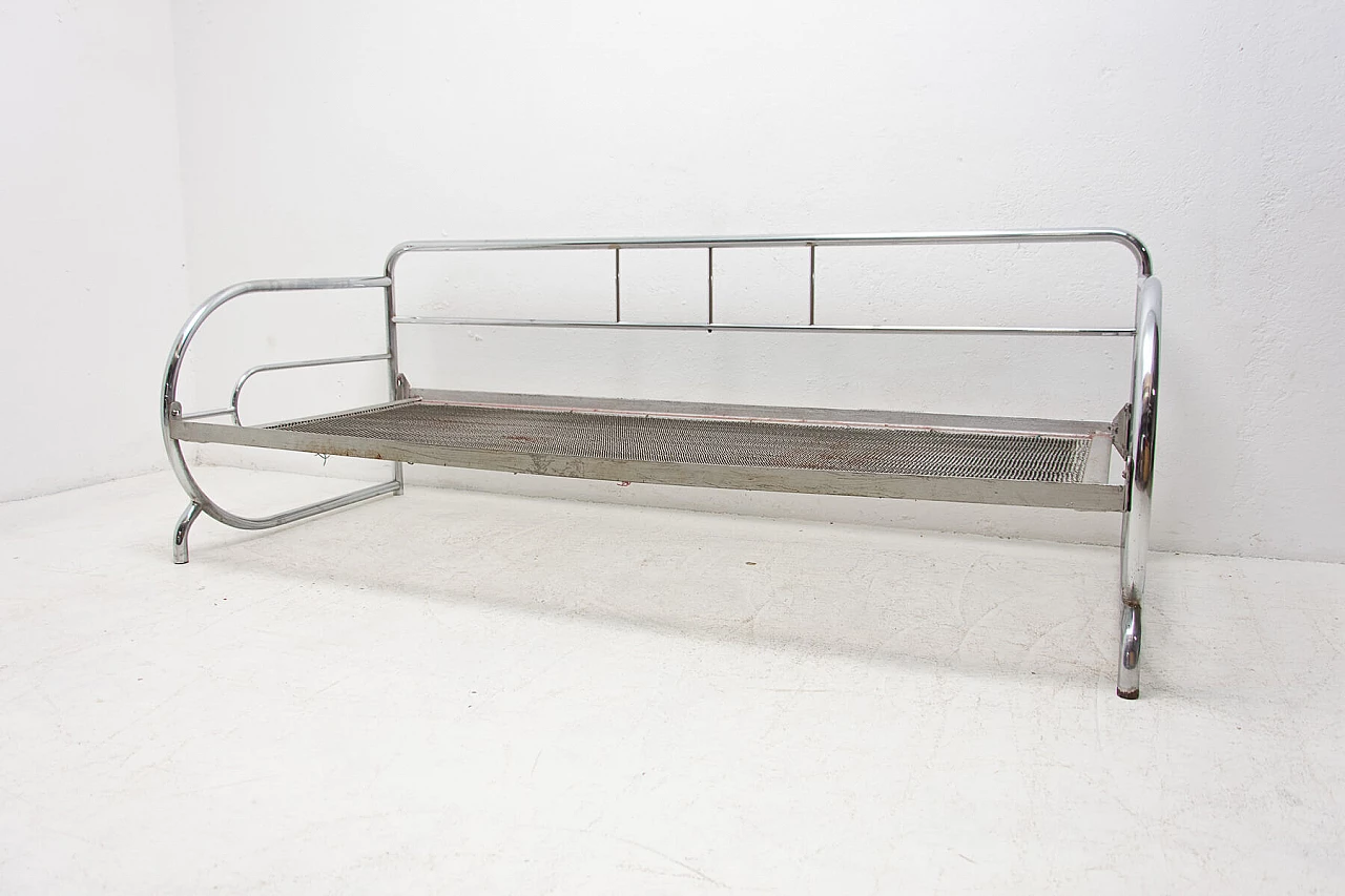 Chromed Bauhaus sofa by Slezák Company, 1930s 1269325