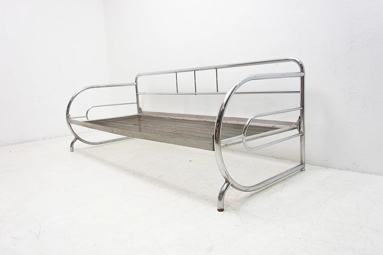 Chromed Bauhaus sofa by Slezák Company, 1930s 1269326