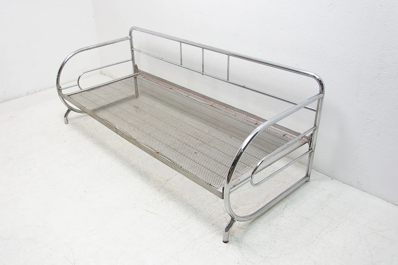 Chromed Bauhaus sofa by Slezák Company, 1930s 1269327