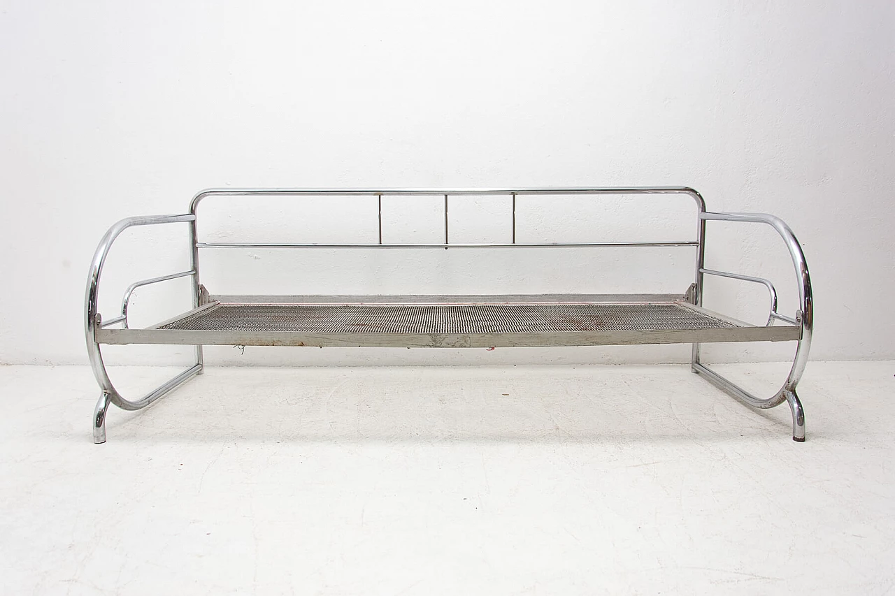 Chromed Bauhaus sofa by Slezák Company, 1930s 1269334