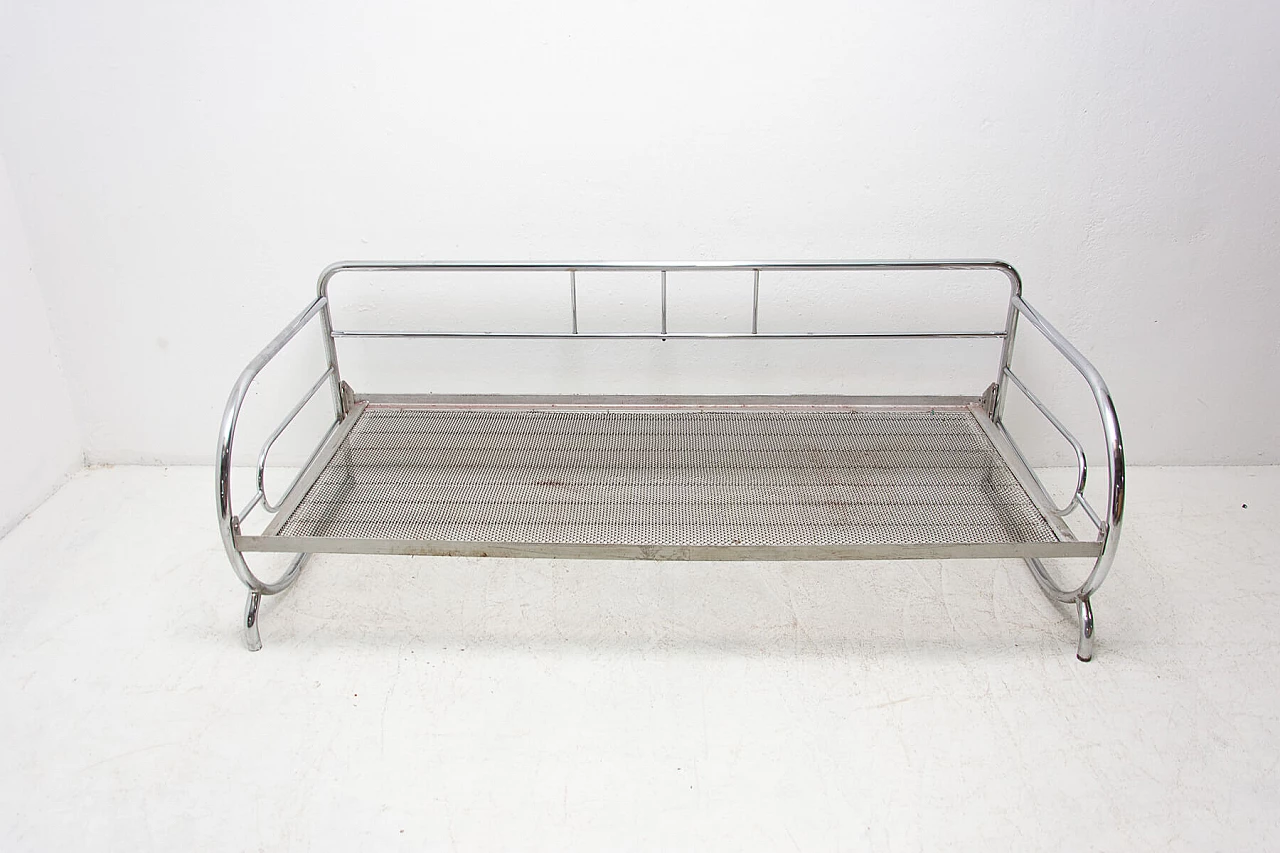 Chromed Bauhaus sofa by Slezák Company, 1930s 1269335