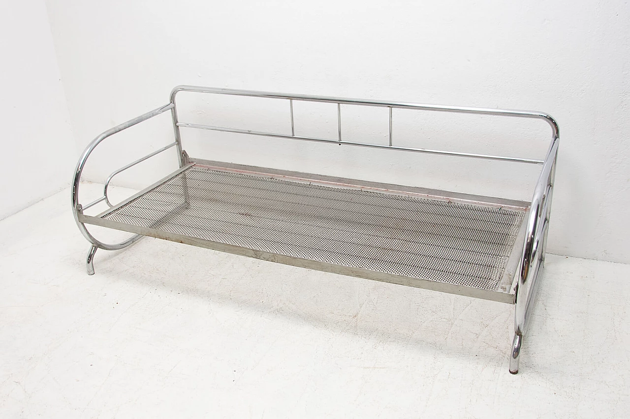 Chromed Bauhaus sofa by Slezák Company, 1930s 1269336