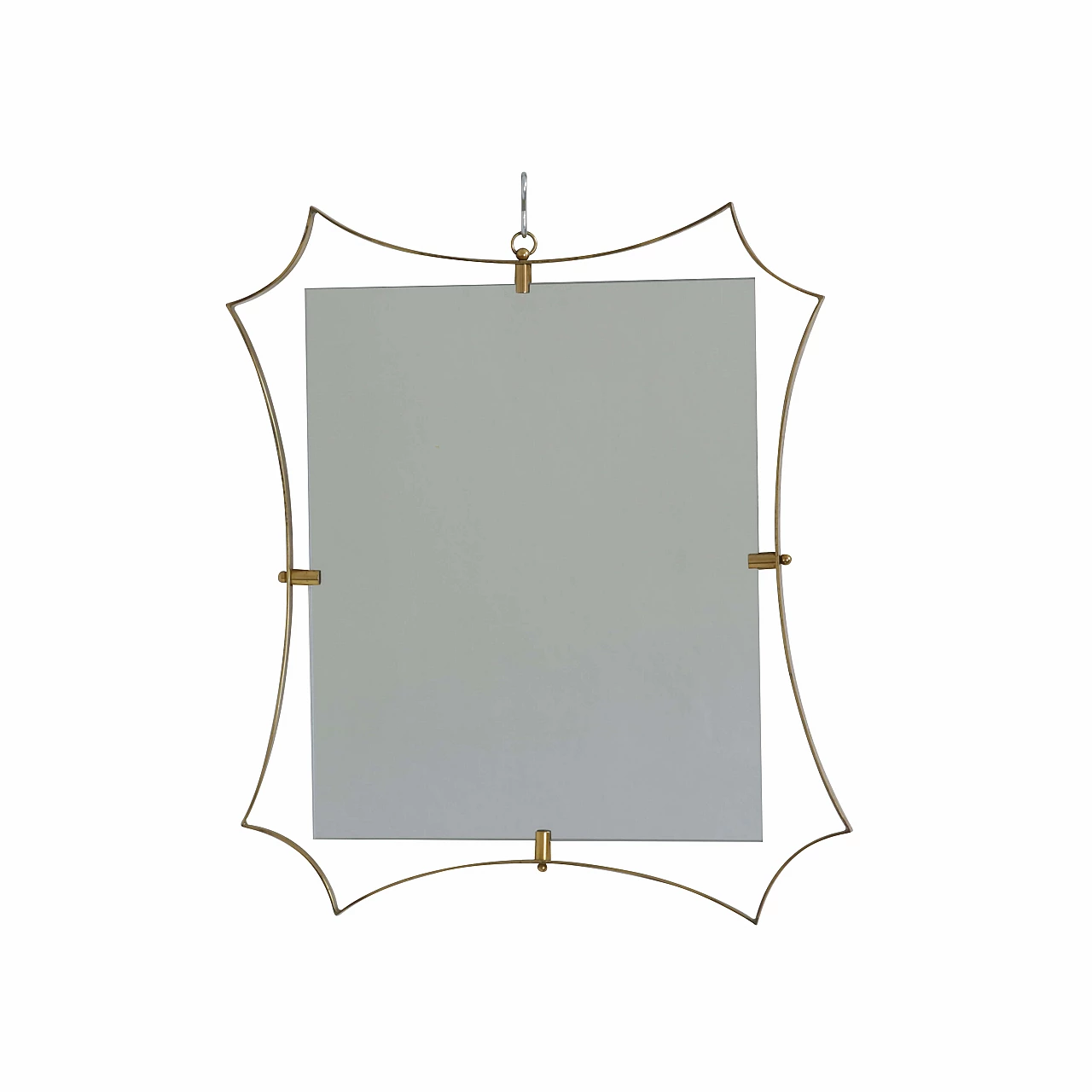 Mirror with brass frame by Fontana Arte, 50s 1270323