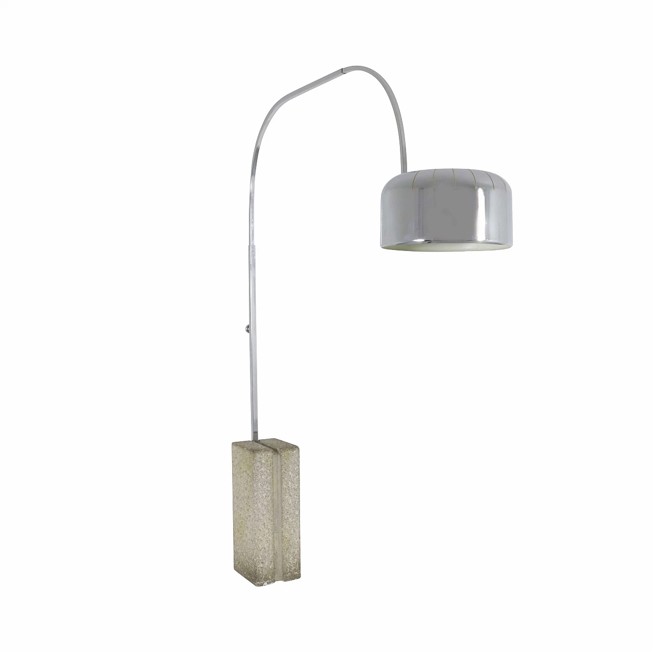 Arc lamp in steel with concrete base, 1960s 1270345