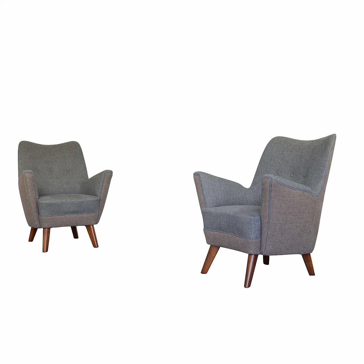 Pair of two-tone ship's armchairs, 1950s 1270350