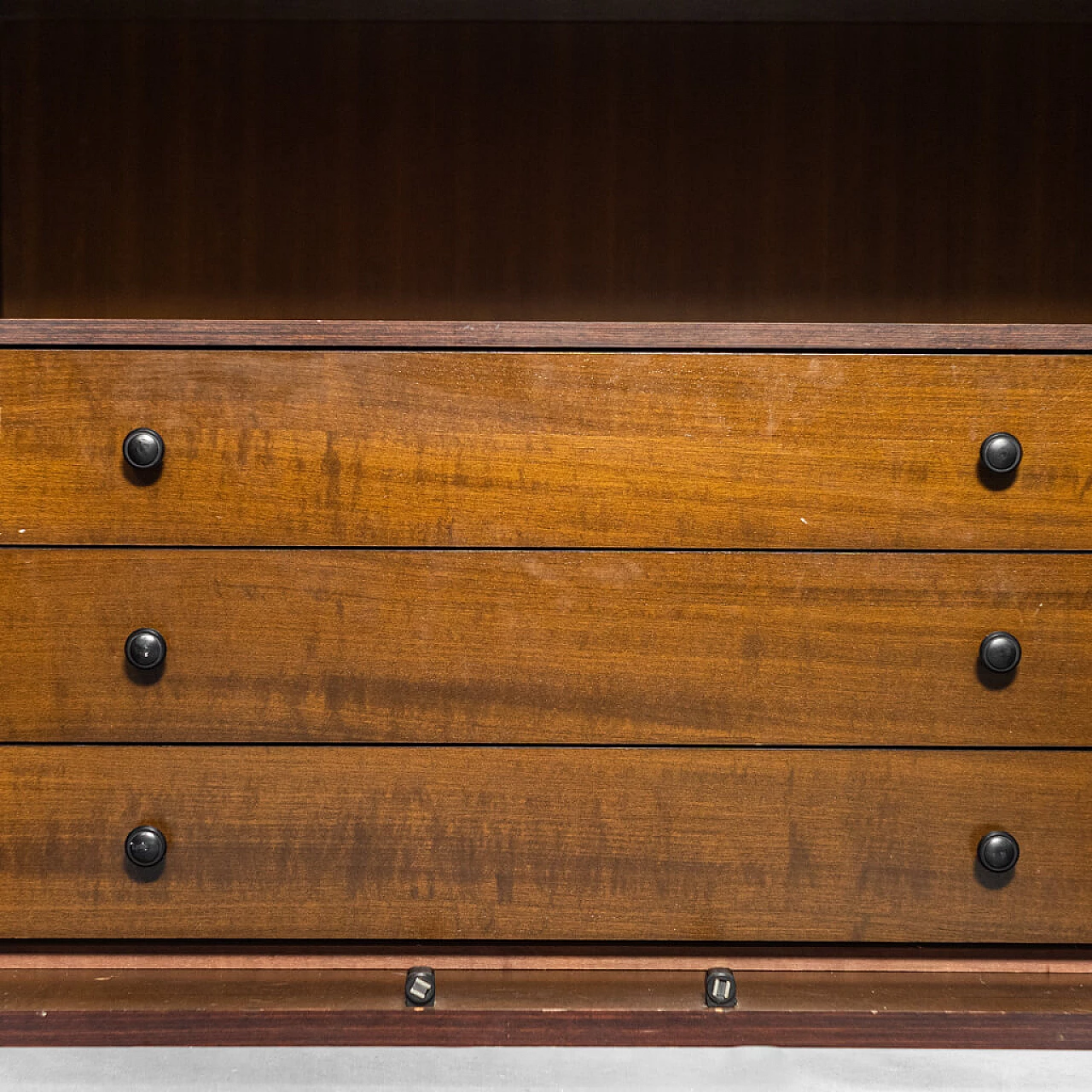 Closet in wood and alcantara, 70s 1270940