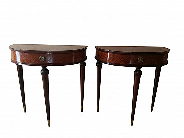 Pair of bedside tables, 1950s