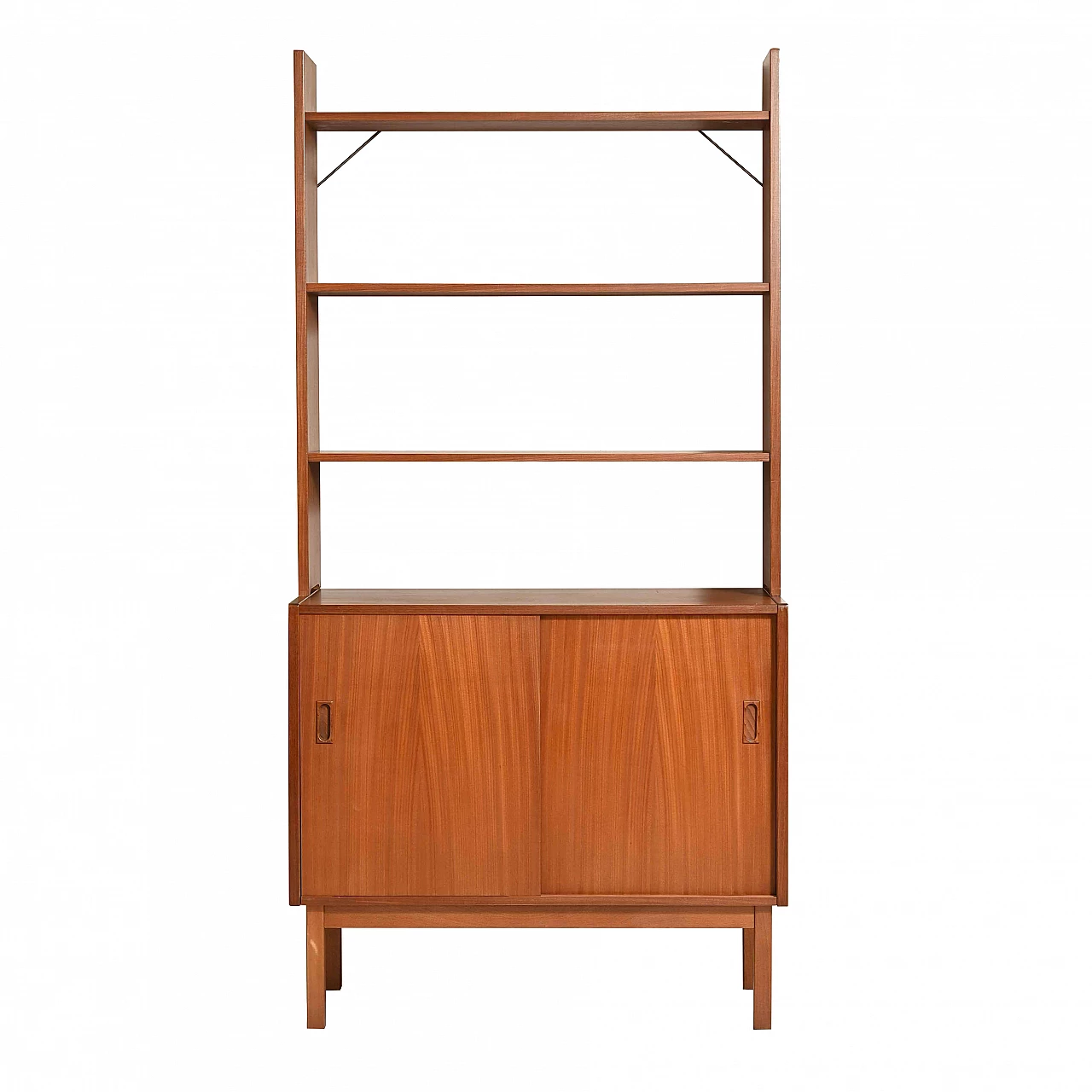 Scandinavian bookcase with sliding doors, 1950s 1271153