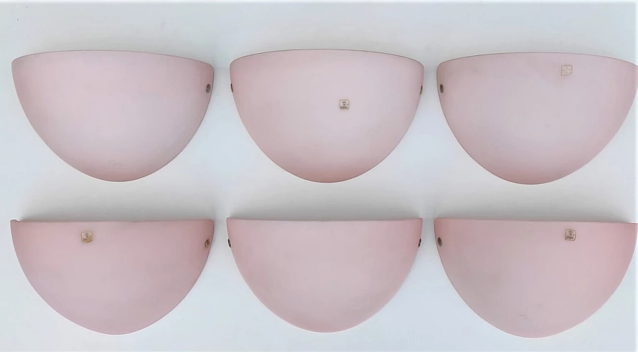 6 Appliques in vetro di Murano di VM-Vetri, anni '70 1271453