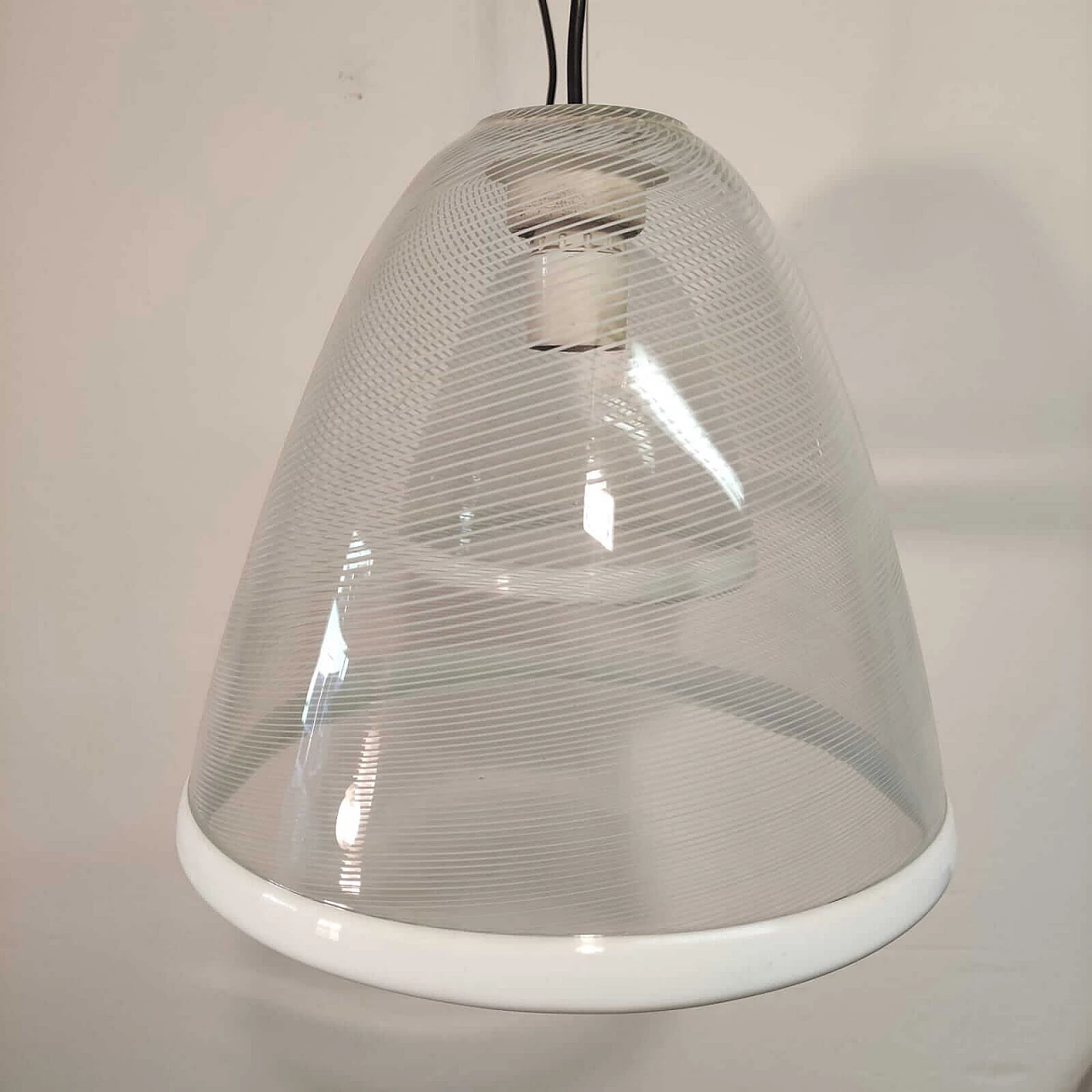 Pair of chandeliers in Murano glass attributed Venini, 60s 1271462