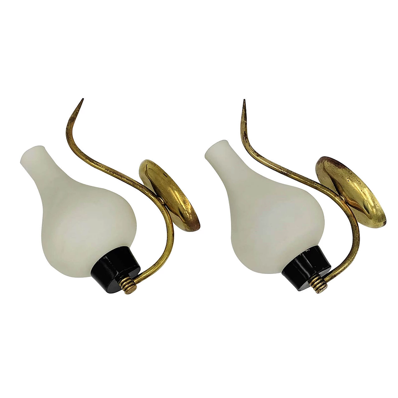 Pair of wall lamps attributed to Arredoluce, 1950s 1271492