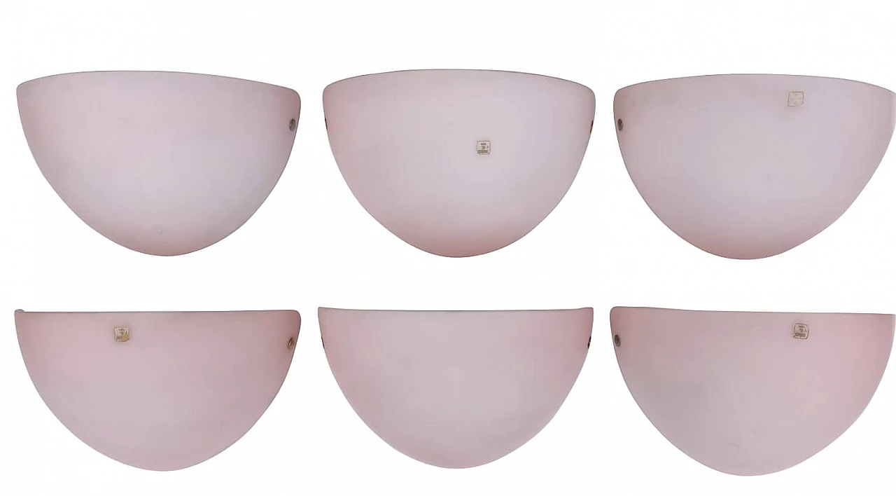 6 Appliques in vetro di Murano di VM-Vetri, anni '70 1271498