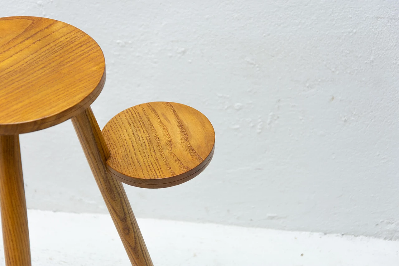 Tavolino o porta piante in legno di faggio di Krásná Jizba, anni '50 1271863