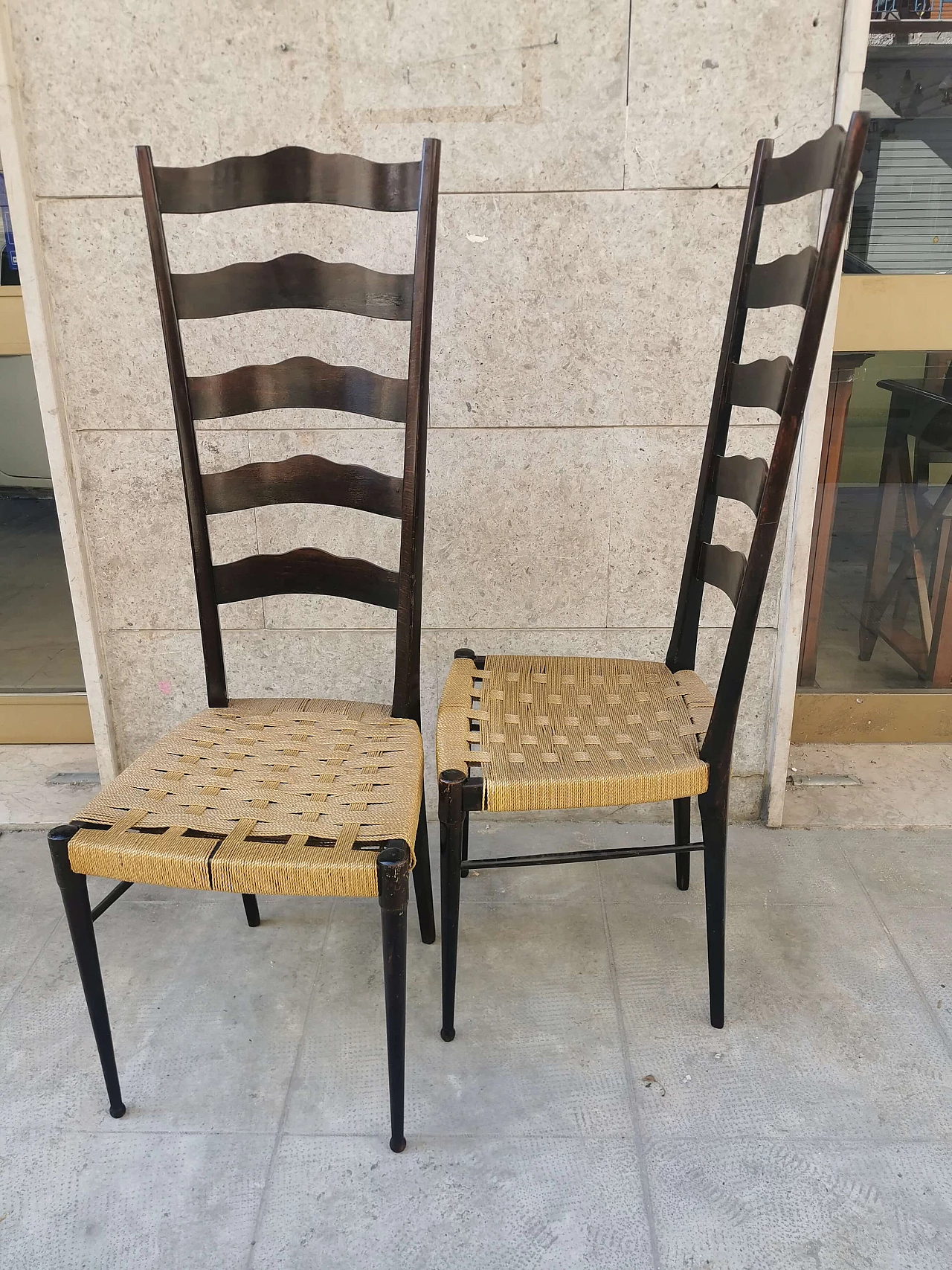 Pair of chairs chiavarine, first '900 1271903