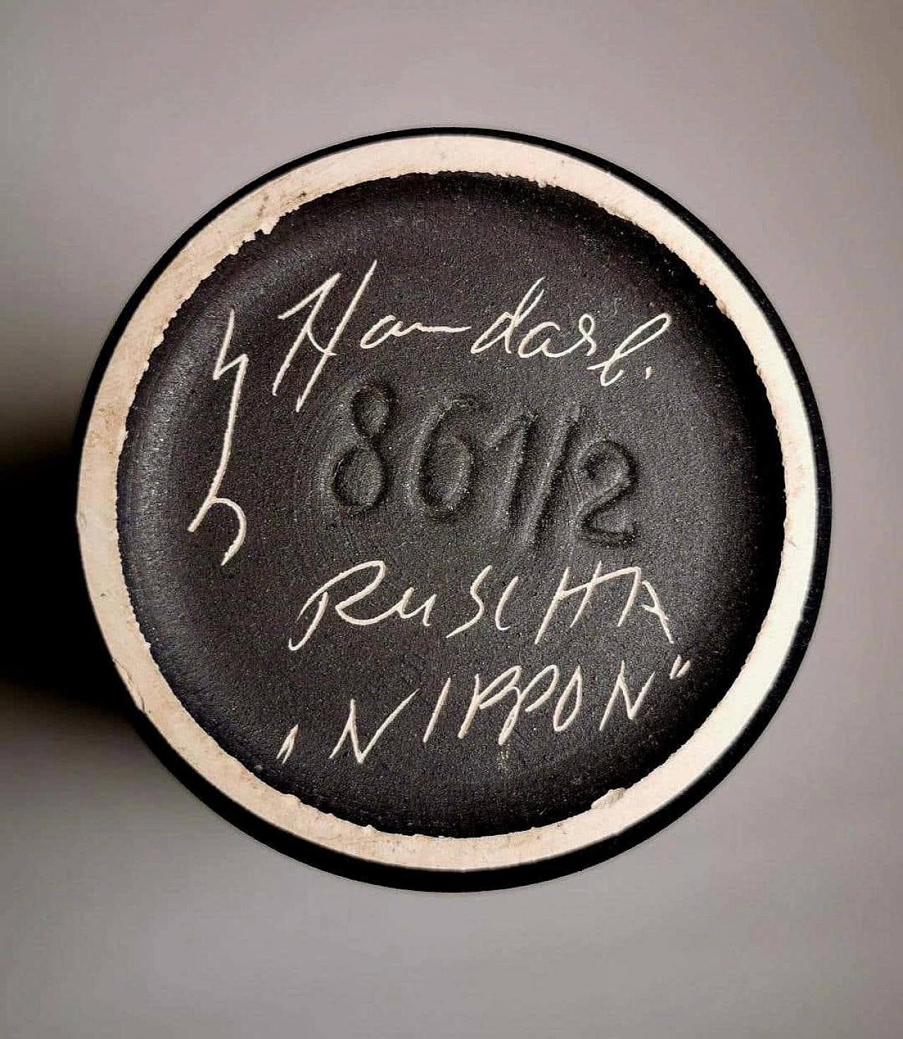 Vase with Japanese decoration in ceramic by Ruscha Keramik, 60s 1271944