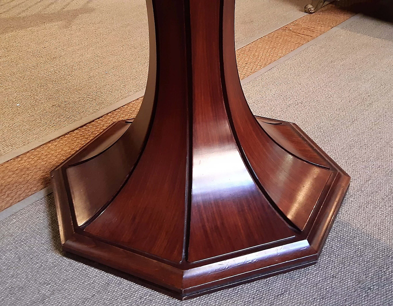 Extendable round table in Art Deco style in rosewood, 30s 1272217