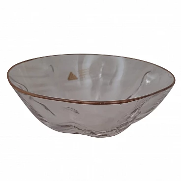 Blown glass bowl by Cenedese and Albarelli, 1980s