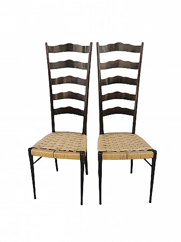 Pair of chairs chiavarine, first '900