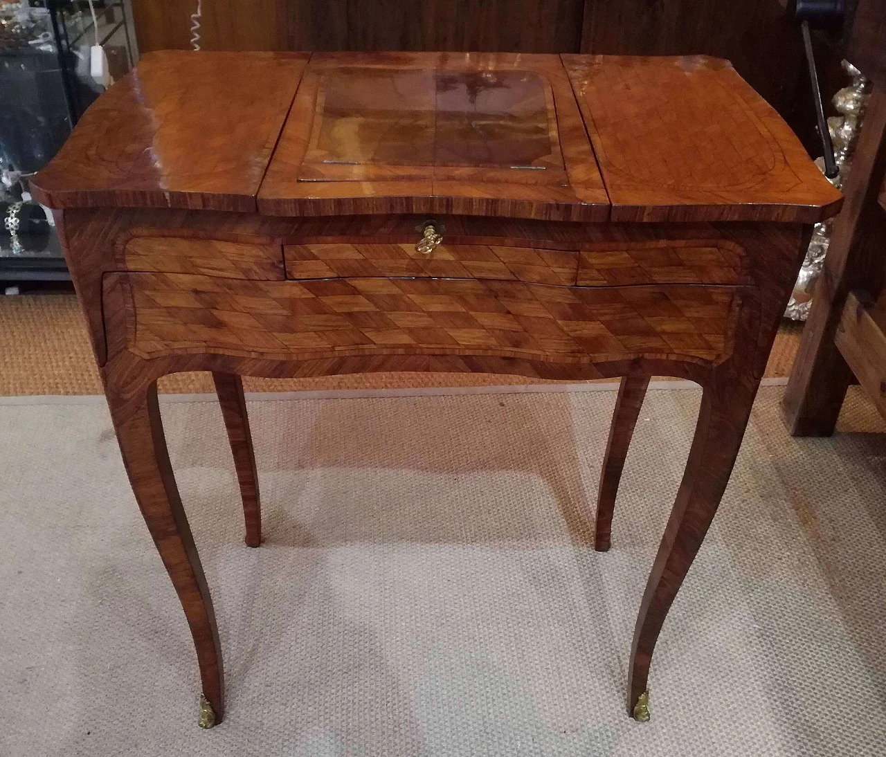 Genoese dressing table in rosewood and snake wood, 18th century 1272928