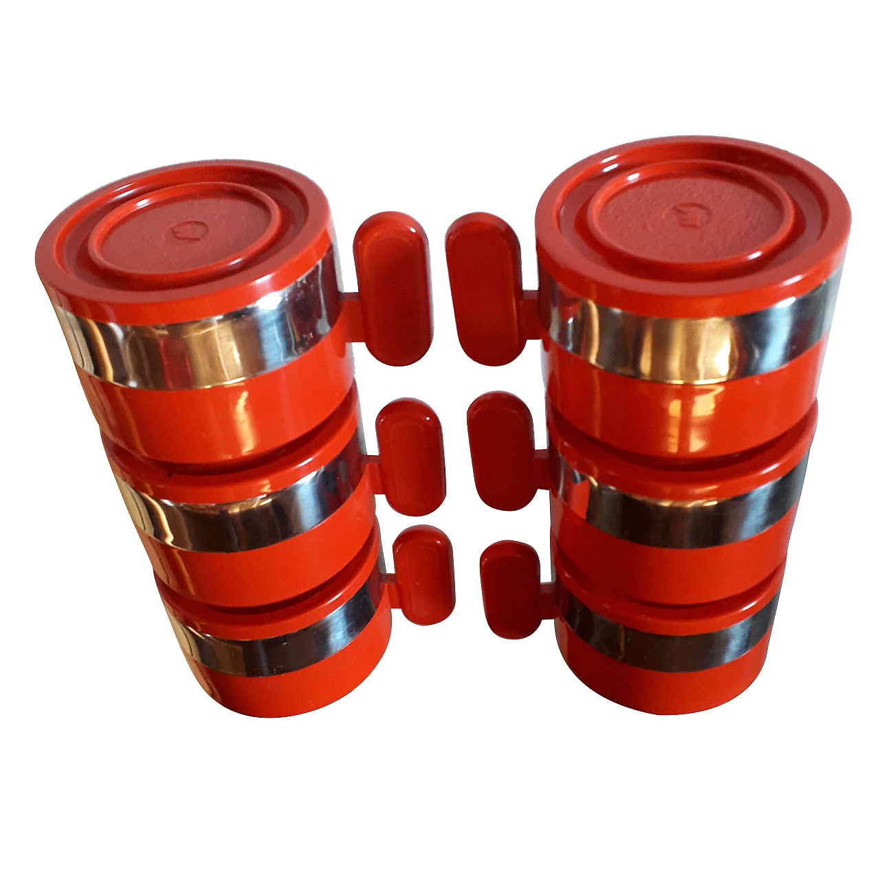 Servizio da caffè Morinox in plastica e acciaio, anni '70 1272938