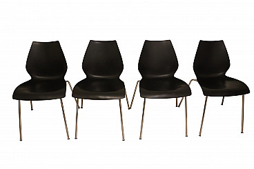 4 Maui Chairs by Vico Magistretti for Kartell, 2000s