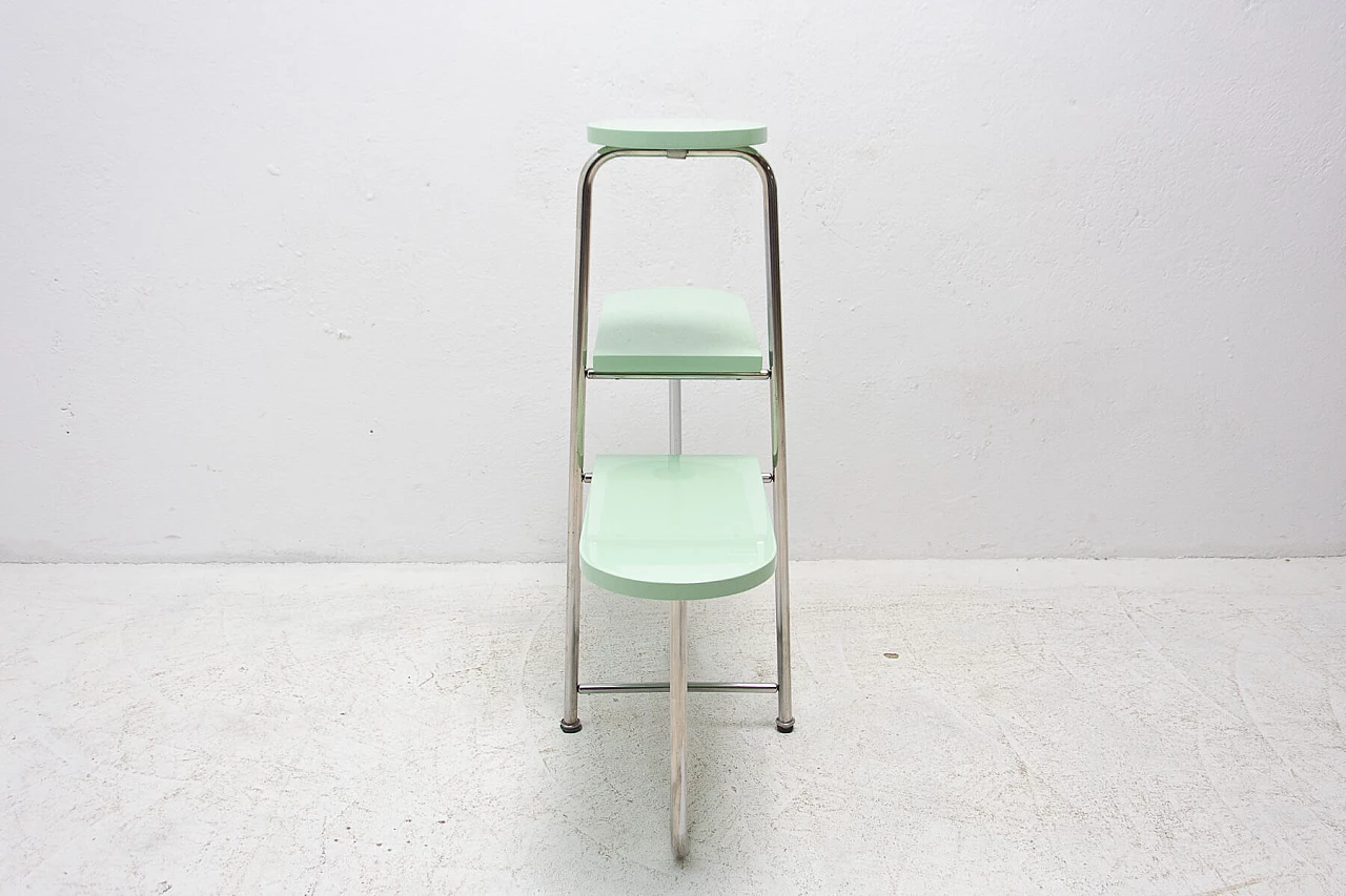 Tavolino portapiante Bauhaus cromato, anni '30 1273466