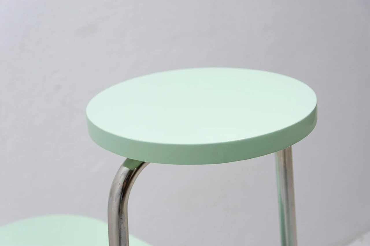 Tavolino portapiante Bauhaus cromato, anni '30 1273468