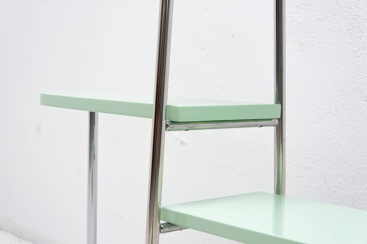 Tavolino portapiante Bauhaus cromato, anni '30 1273471