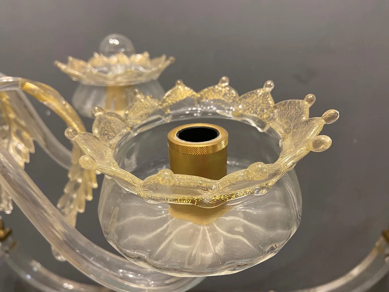 Lampadario in vetro di Murano di La Murrina, anni '80 1273642