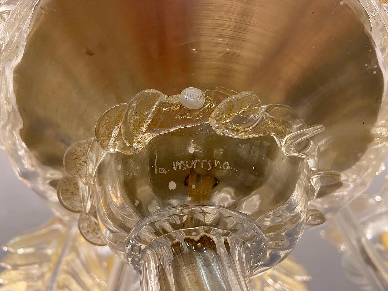 Lampadario in vetro di Murano di La Murrina, anni '80 1273649