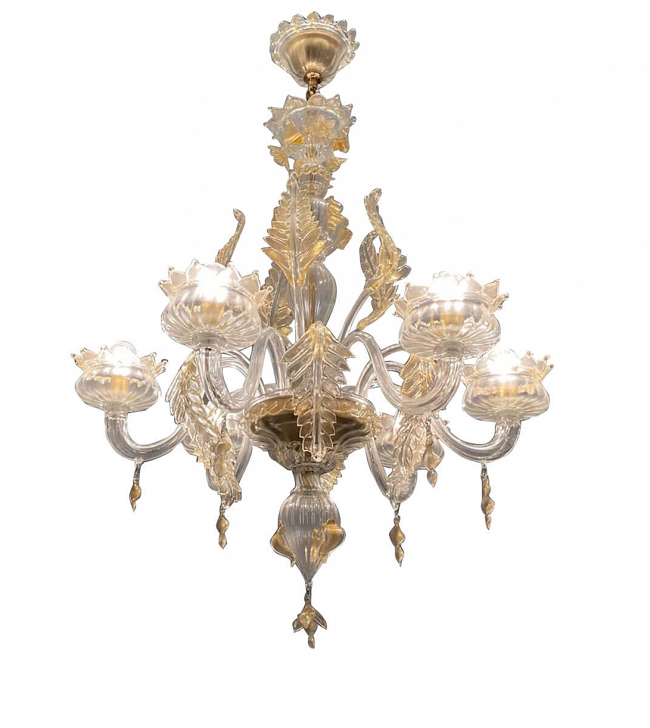 Lampadario in vetro di Murano di La Murrina, anni '80 1273668