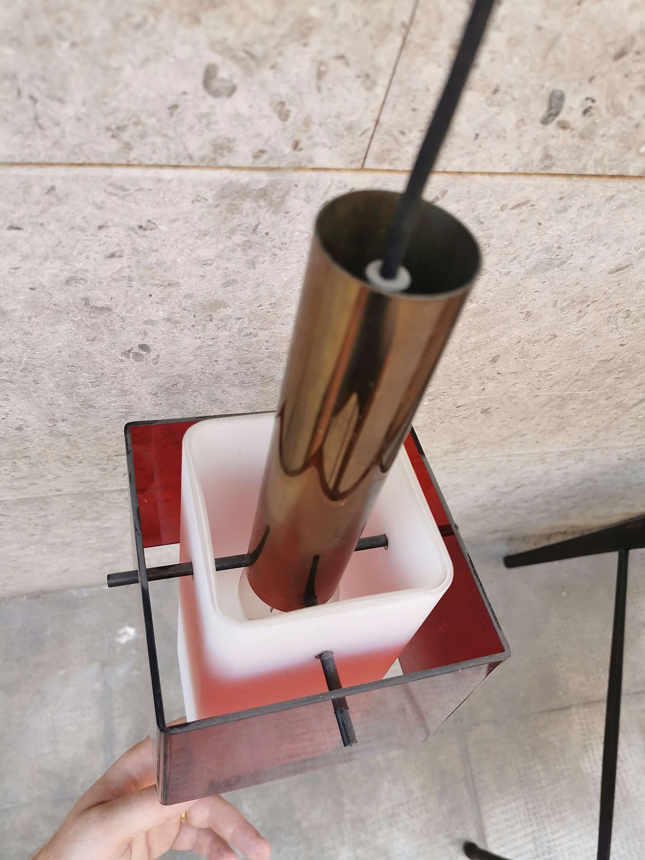 Lampada da soffitto di Stilux Milano, anni '50 1273744