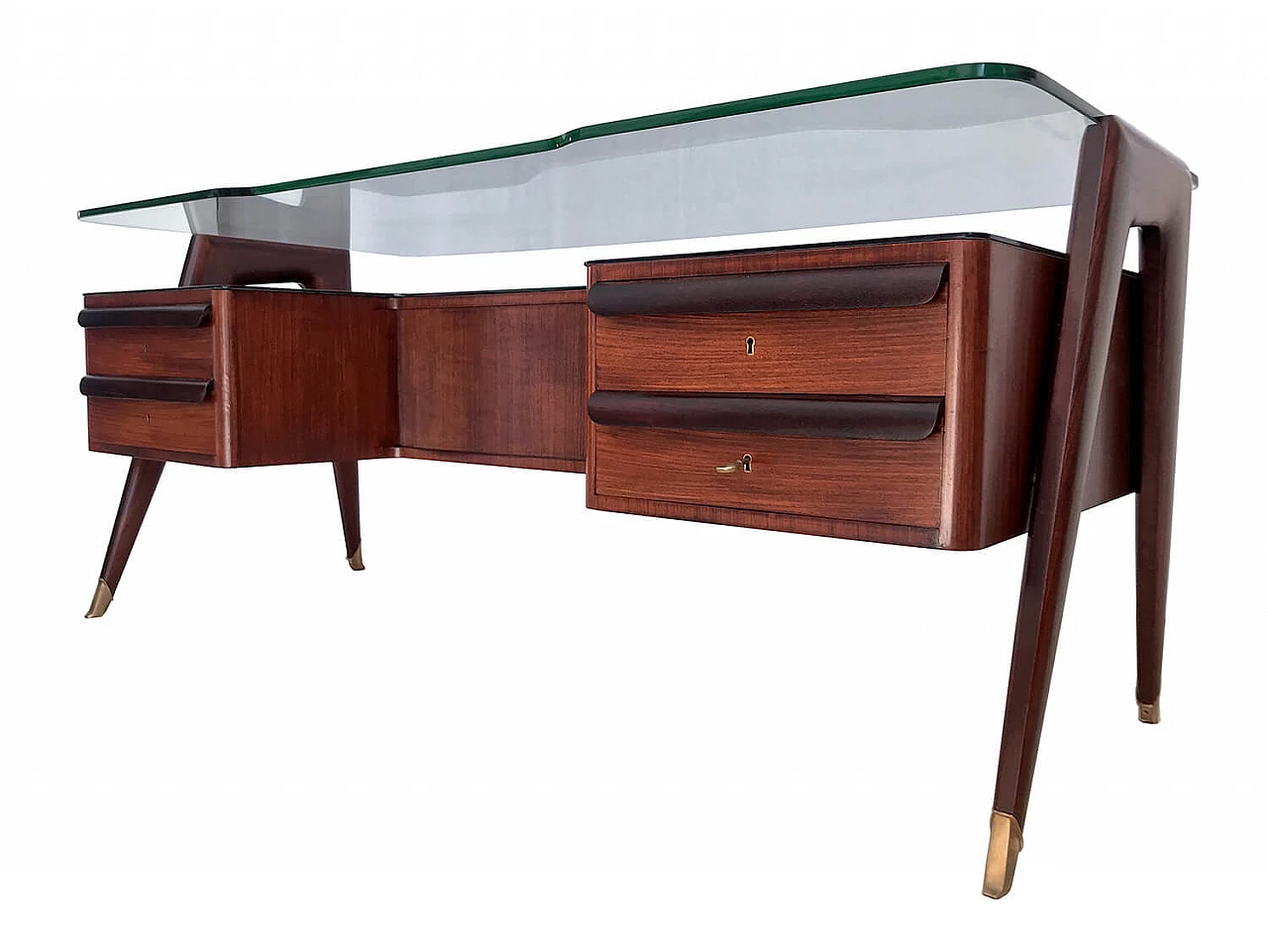 Executive desk in rosewood by Vittorio Dassi, 50s 1273834