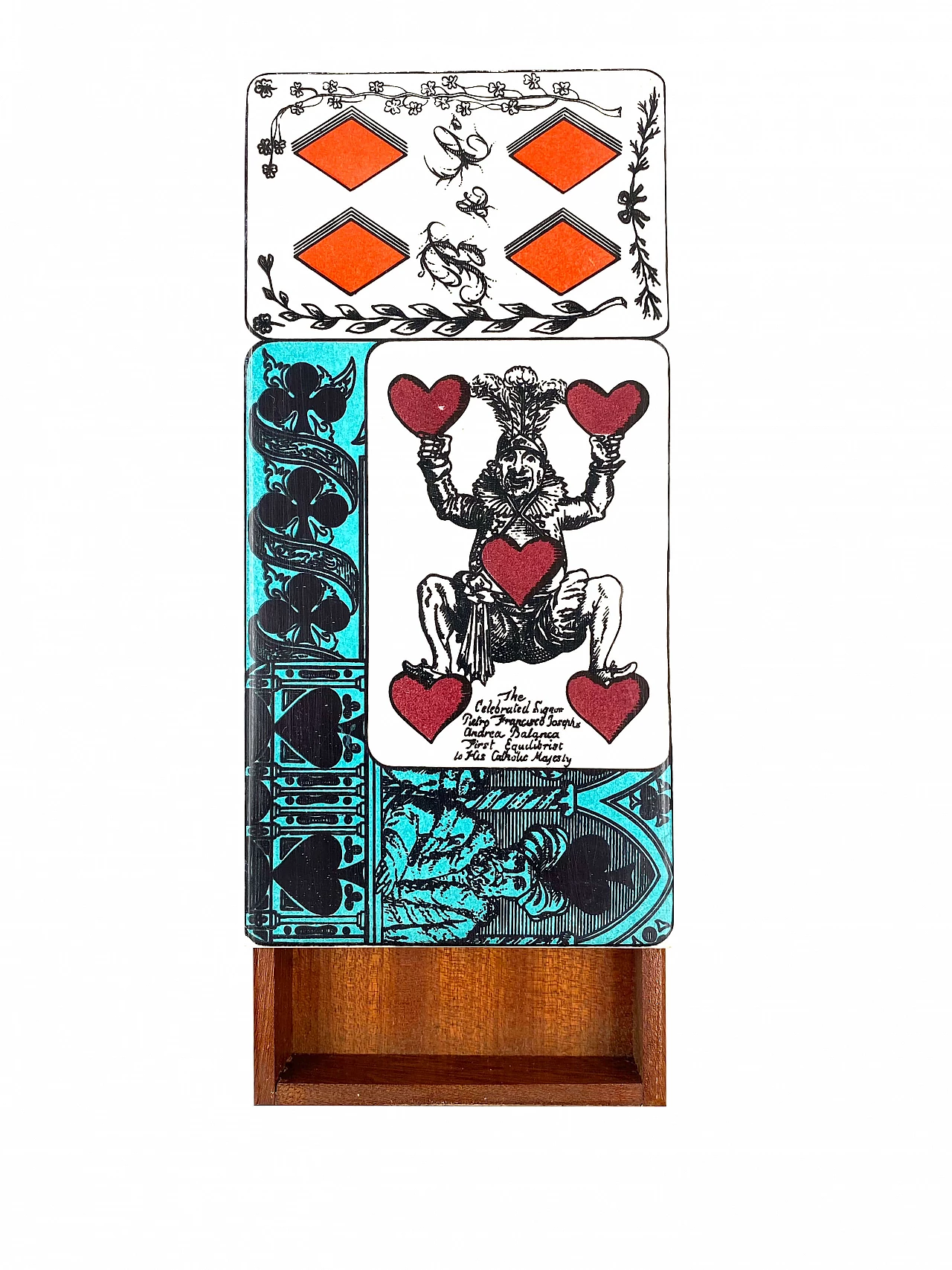 Playing Cards Box by Piero Fornasetti, 1950s 1274152