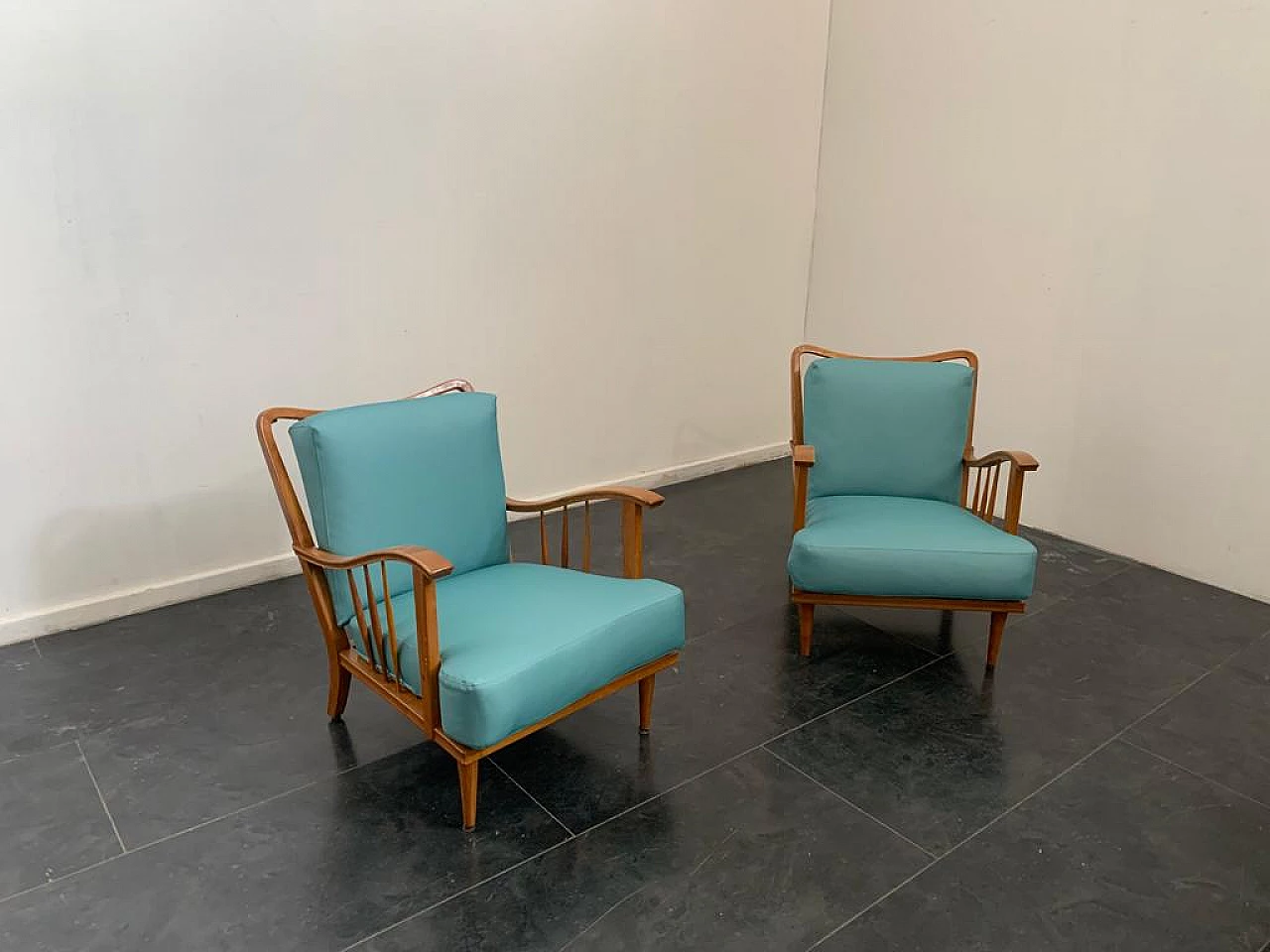 3 Maple armchairs by Paolo Buffa, 50s 1274264